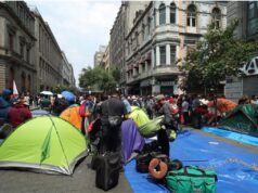 CNTE Instala Plantón en el Centro Histórico de la CDMX: Exigen Abrogación de la Ley del ISSSTE de 2007 CNTE Ley ISSSTE